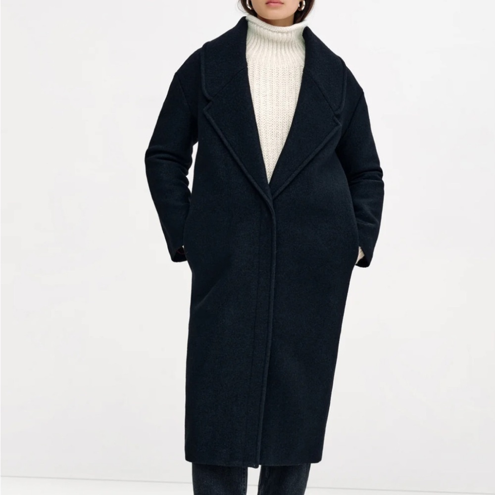 Brand New Marcelle Elizabeth Oversized Wool Coat